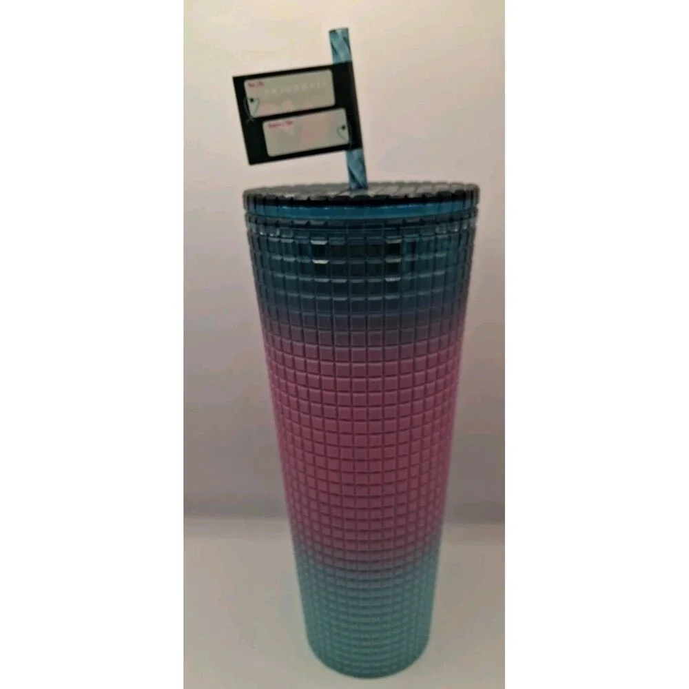 Starbucks 2024 Valentine's Day Tri-Color Gradient Tumbler 24oz Venti Cup